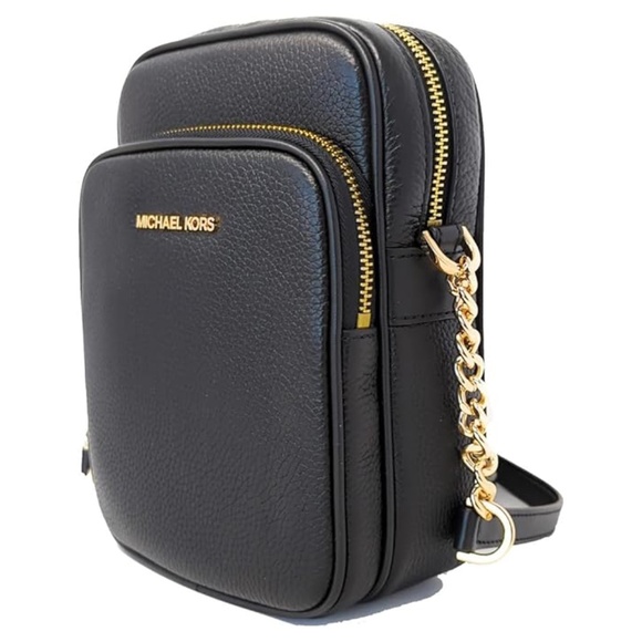 Michael Kors Jet Set Travel Medium Crossbody Bag - Black - Picture 2 of 6